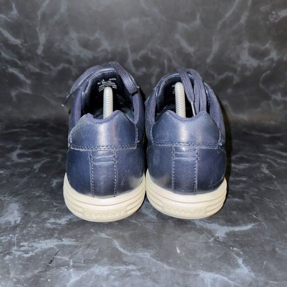 Cole Haan Reagan Grand Os Sneakers Shoe Navy Blue Leather Mens Size 10.5M - Picture 3 of 8